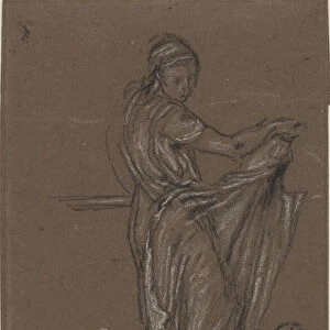 Draped Female Figure, 1870-1873. Creator: James Abbott McNeill Whistler