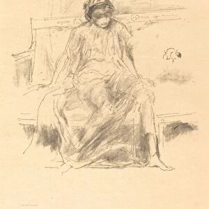 The Draped Figure, Seated, 1893. Creator: James Abbott McNeill Whistler