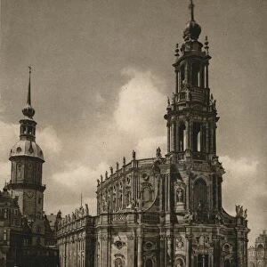 Dresden. Court church and castle, 1931. Artist: Kurt Hielscher