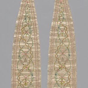 Two Dress Inserts, France, 1780. Creator: Unknown