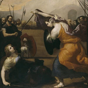 Duel of women. Artist: Ribera, Jose, de (1591-1652)