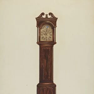Duncan Beard Grandfather Clock, c. 1939. Creator: Ernest A Towers Jr