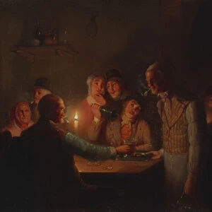 Dutch Tavern Scene, 1846. Creator: Johan Mengels Culverhouse