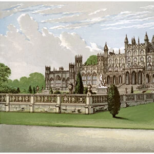 Eaton Hall, Cheshire, home of the Duke of Westminster, c1880