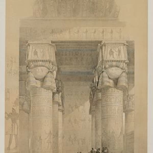 Egypt and Nubia, Volume II: View from Under the Portico of the Temple of Dendera, 1849