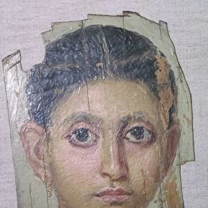 Egyptian funerary portrait of a young woman