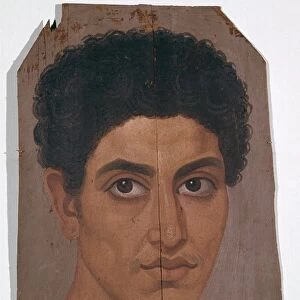 Egyptian wax portrait of a young man, 2nd century