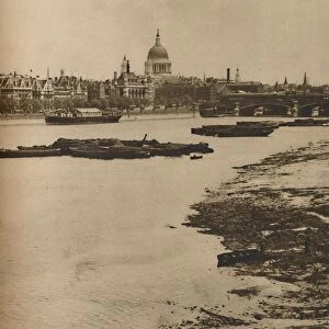Embankment and Blackfriars from the South End of Waterloo Bridge, c1935. Creator: Donald McLeish