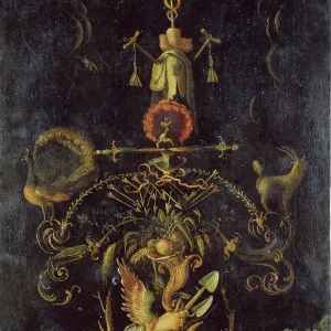 Emblematic Representation Print, 1600 Copper Panel Emblematic Representation Print, 1600 Copper Panel