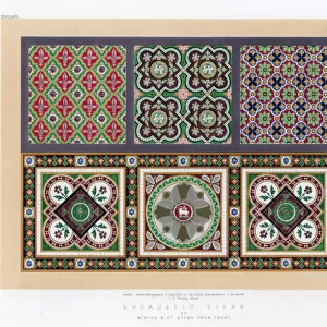 Encaustic Tiles, 19th century. Artist: John Burley Waring