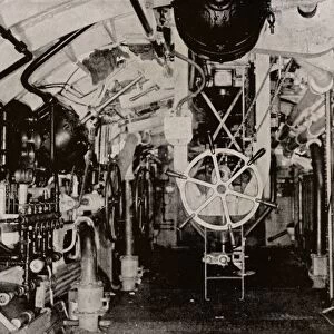 The Engine Room of a Holland Submarine, c1916