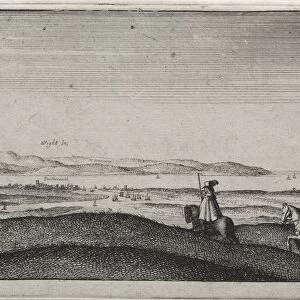 English Views: Isle of Wight from Portsmouth. Creator: Wenceslaus Hollar (Bohemian, 1607-1677)