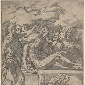 Entombment, ca. 1527-30. Creator: Parmigianino