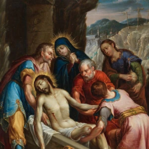 The Entombment of Christ, ca. 1702. Creator: Juan Rodriguez Juarez