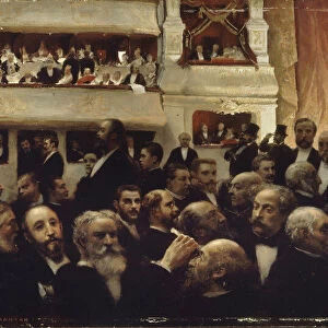 Entracte d une premiere ala Comedie-Francaise, 1885