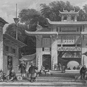 Entrance into the City of Amoy, 1843. Artist:s Fisher