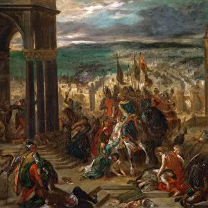 The Entry of the Crusaders in Constantinople. Artist: Delacroix, Eugene (1798-1863)