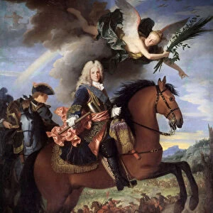 Equestrian Portrait of Philip V (1683-1746), King of Spain, 1723. Creator: Ranc, Jean (1674-1735)