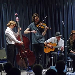 Ewan Bleach, D O Brien, T Gould, JM Fagon and LJones, Watermill Jazz Club, Dorking, Surrey, 2015