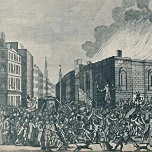 An exact representation of the burning, plundering and destruction of Newgate by