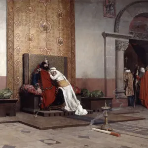 The Excommunication of Robert the Pious, 1875 Print The Excommunication of Robert the Pious, 1875 Print