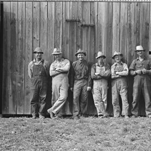 Here are the farmers who have bought machin... West Carlton, Yamhill County, Oregon, 1939 Creator: Dorothea Lange