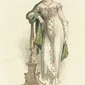 Fashion Plate (Ball Dress), 1813. Creator: Rudolph Ackermann