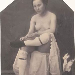 [Female Nude], ca. 1855. Creator: Circle of Louis-Adolphe Humbert de Molard