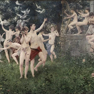 Festival of Spring (Allegoric Scene). Artist: Masek, Karel Vitezslav (1865-1927)