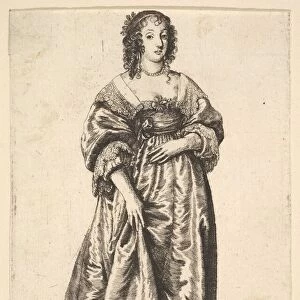 Figure of a Lady Standing, 1625-77. Creator: Wenceslaus Hollar