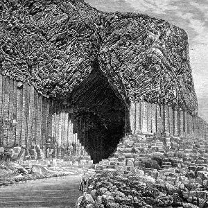 Fingals Cave, Island of Staffa, Scotland, 19th century. Artist: Frederic Sorrieu