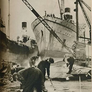 On the Firth of Forth. Shipbreaking at Bo ness West Lothian, 1937