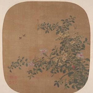 Flowers and Bees, 18th century. Creator: Unknown