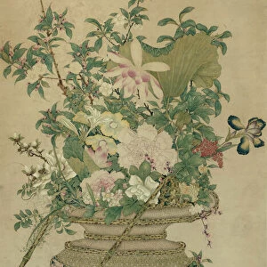 Flowers of the Four Seasons, Qing dynasty (1644-1911), 18th / 19th century. Creators: Unknown, Prince Yongrong