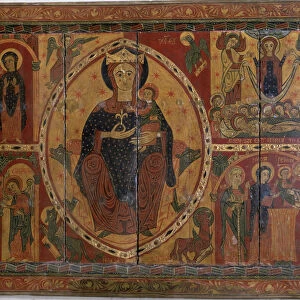 Frontal of Coll, panel painting, depicting scenes of the Annunciation, the Nativity