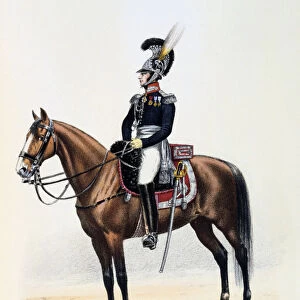 Gardes-du-Corps de Roi, Major-General (petite tenue), 1815 Artist: Eugene Titeux