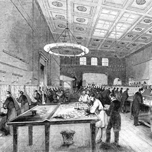 The General Post-Office; The Inland Letter Office, 1844. Creator: Unknown