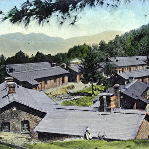 Gharial barracks, India, early 20th century