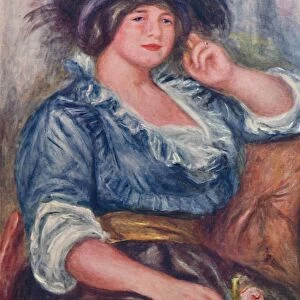 Girl with a Rose, 1913, (1923). Artist: Pierre-Auguste Renoir