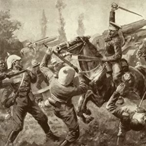 The Glorious Charge of the Ninth Lancers During the Great Retreat from Mons to Cambrai, 1915