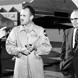 Godfrey, Cooper and DeFrance on the Ramp, 1948. Creator: NASA