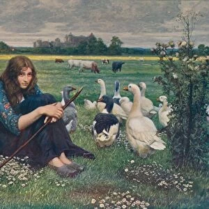 The Goose Girl, c1878, (c1915). Artist: Valentine Cameron Prinsep
