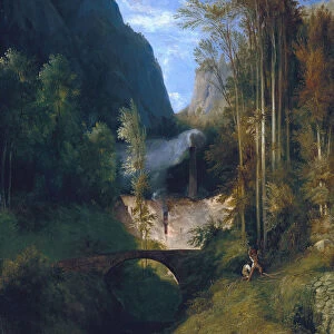 Gorge near Amalfi, 1831. Artist: Blechen, Carl (1798-1840)