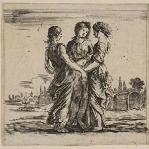 The three graces, from Game of Mythology (Jeu de la Mythologie), 1644