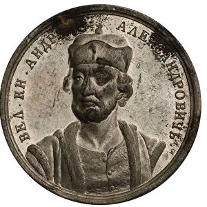 Grand Prince Andrey III Alexandrovich (from the Historical Medal Series), 18th century. Artist: Judin, Samuel (Samoila) (1730-?)