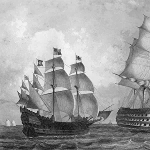 The Great Harry, man of war, the largest ship in the world during the reign of Henry VIII, c1857. Artist: T Sherratt