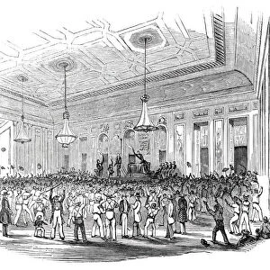 Great Repeal Meeting in Washington Hall, 1844. Creator: Unknown