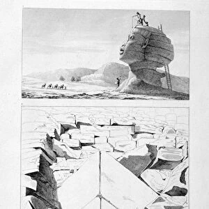 The Great Sphinx of Giza, and the entrance to the Pyramid of Memphis, c1808