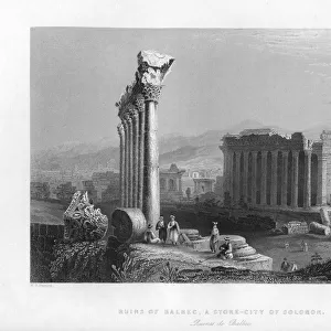 The Great Temple at Baalbec (Heliopolis), Egypt, 1841. Artist: Robert Sands