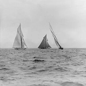 A group of 15-metre class yachts: Pamela, Maudrey, Paula III & Istria, 1913